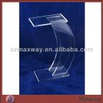 Unique High Grade Church Wood Podium,Plexiglass Church Podium,Acrylic Church Pulpit-MW-FNE-175