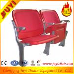 BLM-4671S factory price plastic stadium seat with fabric cushion sports seat matel armrest stadium seat