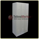 Metal locker Classic single tier three units wide