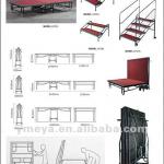 Portable assembly plywood stage for outdoor event - HT201