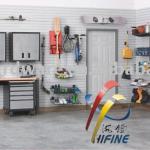 PVC slatwall garage organization system