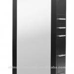 Styling station mirror with locker cabinet MY-18115