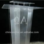 Yiwu OEM Popular waterproof vertical rectangle acrylic rostrum-APMP02