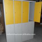 Knock down design 4 tiers 8doors clothes hanging storage metal gym locker