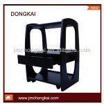 wooden trolley in black with wheels CK 6309A