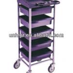 2013 hot sell plastic salon trolley