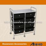 4-tier storage trolleys with wheels