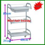 3 layers Salon trolley /hairdressing cart /salon tray /salon station /white salon trolley carts for cheaper price