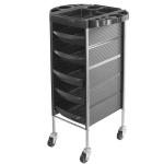 RC10033 Black Hair Salon Trolley Cart with 5 drawer