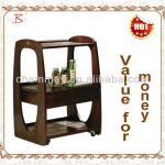 wood beauty hair salon trolley with tools support and drawers