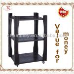 veneer wood hand trolley for storage