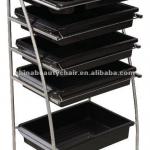 Stainless steel salon trolley MY-G009