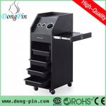 black mobile styling station for beauty salon