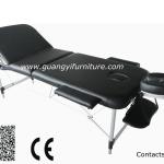 Aluminum Massage Table Massage Bed in Black Color