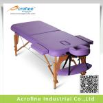 Acrofine wooden portable massage bed Mildstar-II with Deluxe PU leather