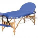 Folding massage table