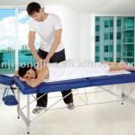 Top sales 2 zone portable aluminum massage table-65528