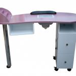 Curved Nail Desk with A Fan