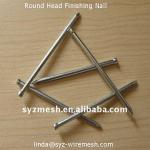 Polished galvanized brad head finishing nail