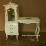Baroque Furniture Nail Table With Cabinet-DW-NL001