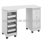 salon furniture white wooden manicure desk M733-M733