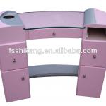 wholesale salon furniture pink nail manicure table