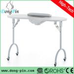 wood top folding nail table for beauty salon-DP-3416 folding nail table