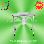 VY-8607B portable white manicure desk/ nail desk-VY-8607B