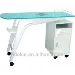 Nail technician tables used nail salon furniture DS-17-M-2725-1 in white