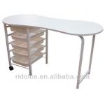 MDF Melamin Nail technician tables used nail salon equipment F-JS005