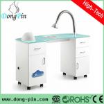 nail manicure table with LED lamp