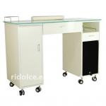 MDF Glass desktop Movable Nail technician tables used nail salon equipment F-2717