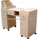 Movable wooden nail manicure table MT011