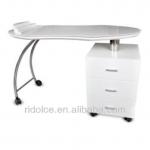 Painted finish acetone proof Marbel top Nail technician tables used nail salon equipment F-E052