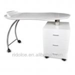 Painted finish acetone proof Marbel top Nail technician tables used nail salon equipment F-E052-F-E052