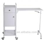 Folded Painted finish Nail technician tables used nail salon equipment F-5702