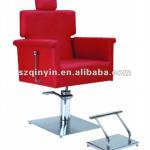 Red salon chair