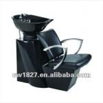 Black Leather Shampoo Chair for Salon Usage