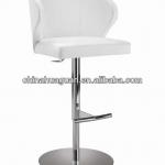 Beautiful swivel PU leather SPA shop stool