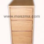 Mobile Pedestal - wooden, 3 drawers-
