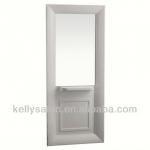 wooden salon hairdressing double mirror station-SM021