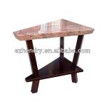 triangle shape small marble top table for sale