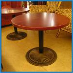 Modern round restaurant table