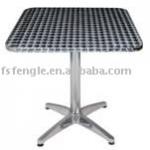 aluminium table