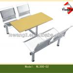 Stainless steel restaurant table and chair set WL300-002