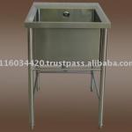 Stainless steel single sink table