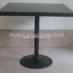 Square MDF Cast Steel Legs Restaurant Dining Table