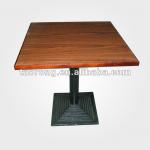 TA-053 laminate top black metal base restaurant table