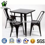 Fashion Antique Tolix Dining Table with Wooden Top Metal Furniture Table-AT002