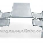 Hot sell Cheap Stainless fast food tables wiht competitive table-small back -4-fast food tables